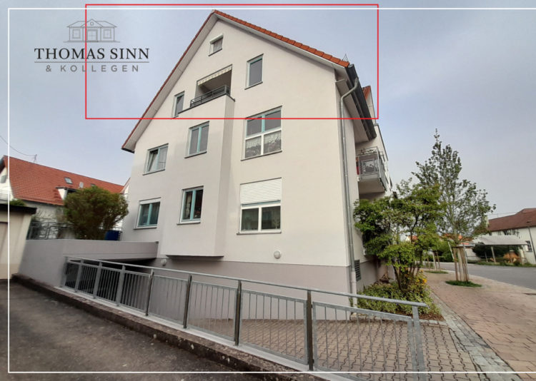 Gepflegte 2,5 bis 3 Zimmer Wohnung mit wohnlich ausgebauter Bühne und TG-Stellplatz 74257 Untereisesheim