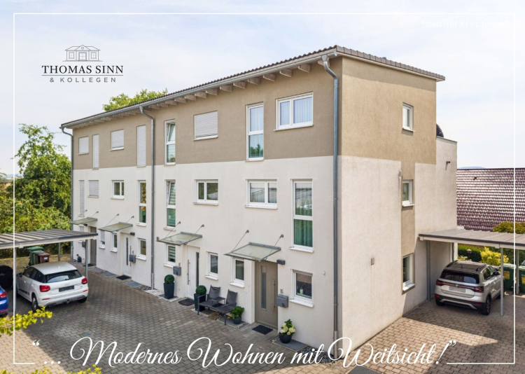 Gepflegtes Reiheneckhaus in beliebter Lage – 2 Carports – Garten – Dachterrasse – Aussicht inklusive 74613 Öhringen (Unterohrn)