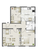 2,5-ZIMMER-HOCHPATERRE-WOHNUNG IM SANIERTEN ALTBAU - CHARMANT - NEUWERTIG - ZENTRAL - Grundriss