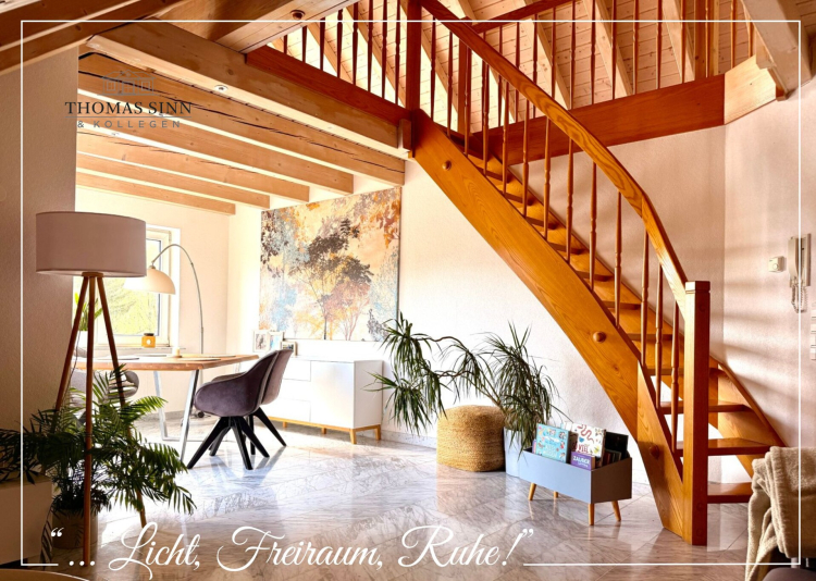 Helle charmante 3,5-Zimmer Galerie-Wohnung mit Balkon und Garage in ruhiger Seitenstraße 74078 Heilbronn / Frankenbach