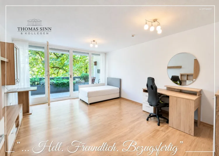 Möbliertes 1-Zimmer-Appartement im EG – Balkon – Neckarblick – TG-Stellplatz – sofort frei ! 74074 Heilbronn