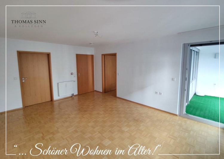 Betreute Seniorenwohnung – Helle gepflegte 2-Zimmer-Wohnung mit verglastem Balkon 74072 Heilbronn