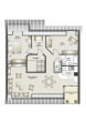 Attraktive 3,5-Zimmer-Dachgeschosswohnung mit großzügigem Grundriss und Dachterrasse - Grundriss