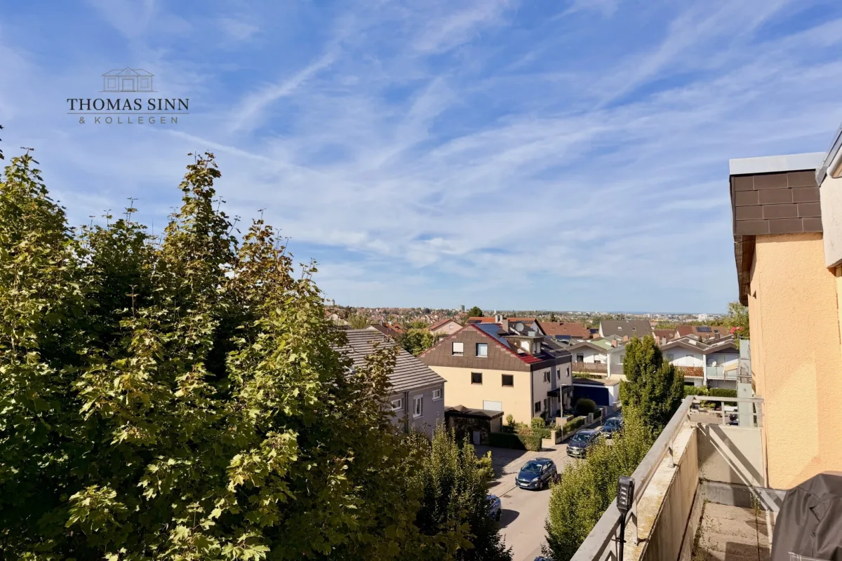 Aussicht vom Balkon