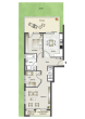 Neuwertige 3,5-Zimmer-Wohnung im EG mit ruhiger Terrasse und TG-Stellplatz bei Uhlandshöhe/Gänshaide - Grundriss