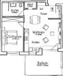 Neuwertige 2 Zimmer Wohnung mit Balkon und TG-Stellplatz - Grundriss