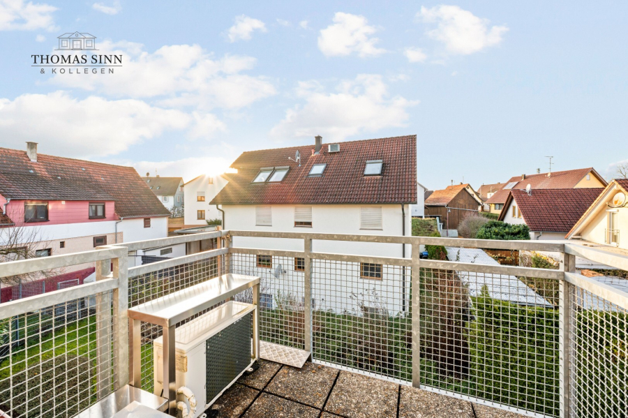 Balkon mit Westausrichtung