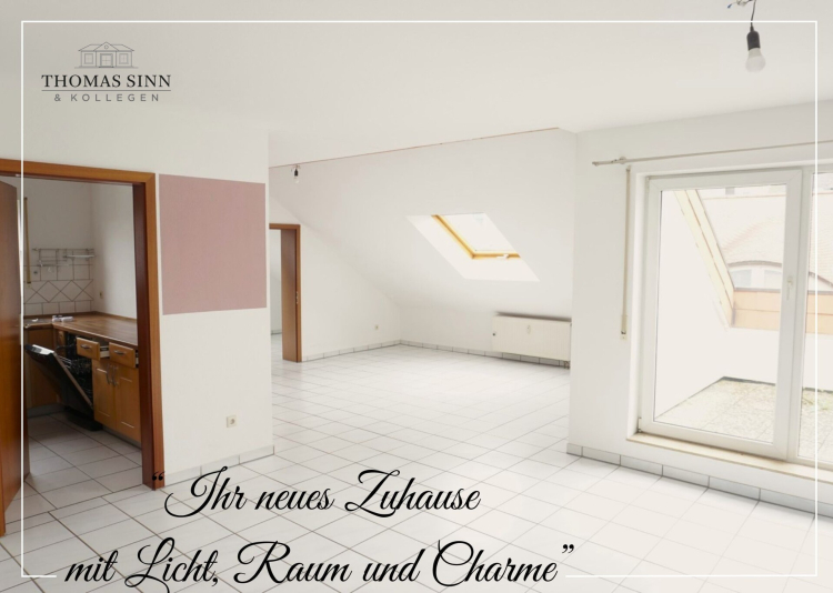 HELLE 2,5- BIS 3-ZIMMER-DG-WOHNUNG MIT AUßENSTELLPLATZ IN RUHIGER WOHNGEGEND 74252 Massenbachhausen