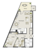 Wohnen auf der Sonnenseite Gut geschnittene Wohnung 3 Zimmer - Terrasse - 2 x TG - Grundriß