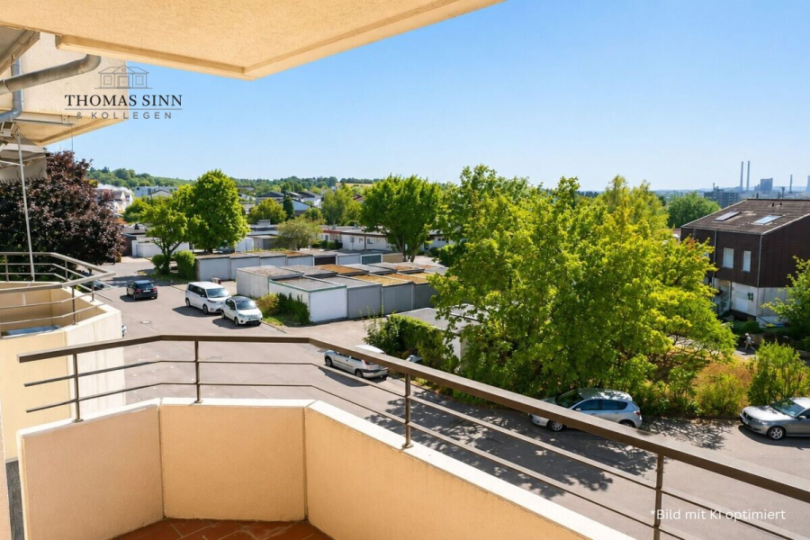 Aussicht vom Balkon