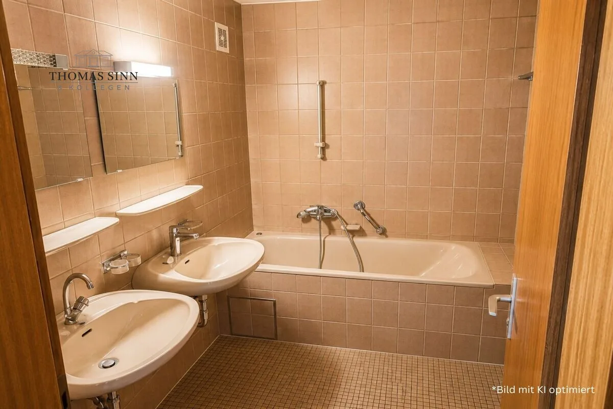 Innenliegendes Badezimmer