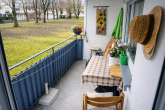 Gut geschnittene 3-Zimmer-Hochparterrewohnung auf der Schanz - Balkon