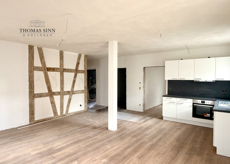 Charmante 3,5-Zimmer Hochparterre-Wohnung mit Terrasse & Fachwerkflair im kernsanierten Denkmal 74670 Forchtenberg / Sindringen