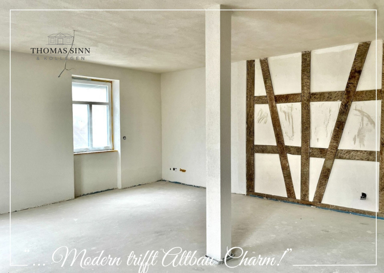 Charmante 3,5-Zimmer Hochparterre-Wohnung mit Terrasse & Fachwerkflair im kernsanierten Denkmal 74670 Forchtenberg / Sindringen