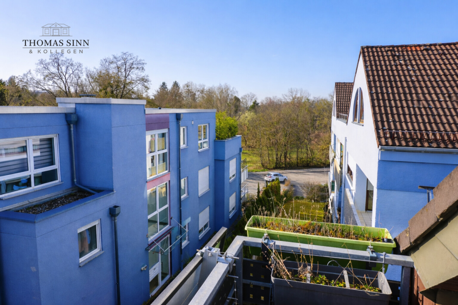 Aussicht vom Balkon