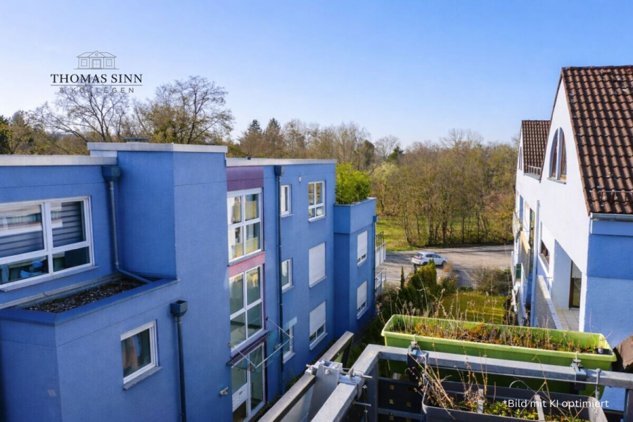 Aussicht vom Balkon
